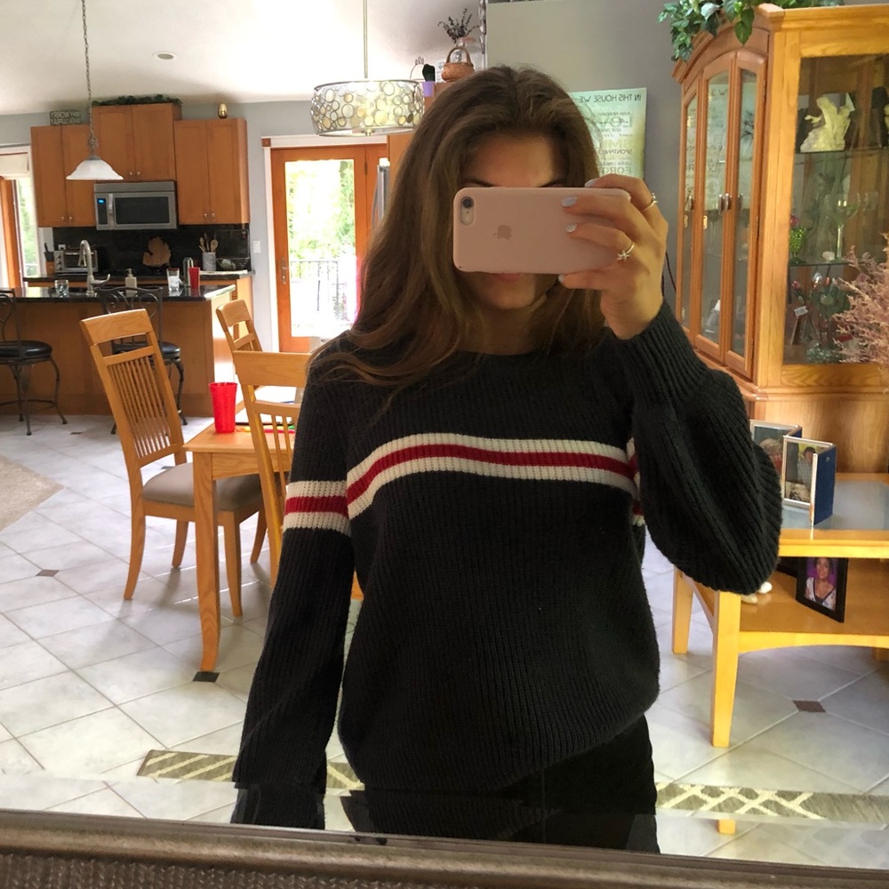 Blue Striped Sweater